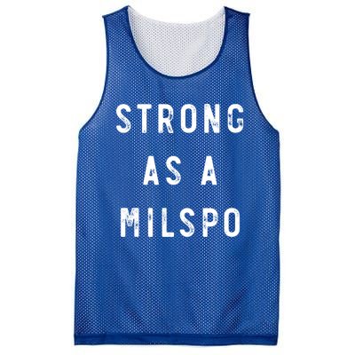 Wo's Military Spouse Wife Mom Strong As A Milspo Gift Mesh Reversible Basketball Jersey Tank