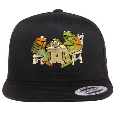 We Must Stop Eating Cried Toad As He Ate Another Frog Toad Flatbill Hat