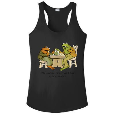 We Must Stop Eating Cried Toad As He Ate Another Frog Toad Ladies PosiCharge Competitor Racerback Tank