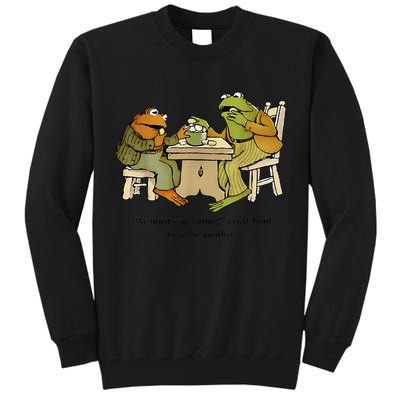 We Must Stop Eating Cried Toad As He Ate Another Frog Toad Tall Sweatshirt