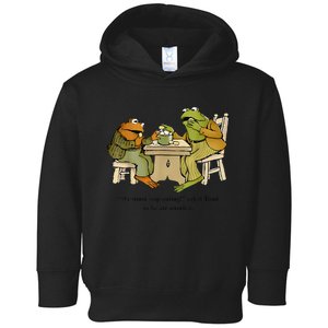 We Must Stop Eating Cried Toad As He Ate Another Frog Toad Toddler Hoodie