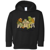 We Must Stop Eating Cried Toad As He Ate Another Frog Toad Toddler Hoodie