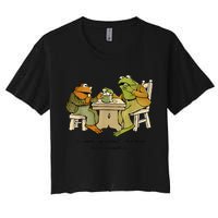 We Must Stop Eating Cried Toad As He Ate Another Frog Toad Women's Crop Top Tee