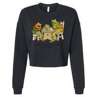 We Must Stop Eating Cried Toad As He Ate Another Frog Toad Cropped Pullover Crew