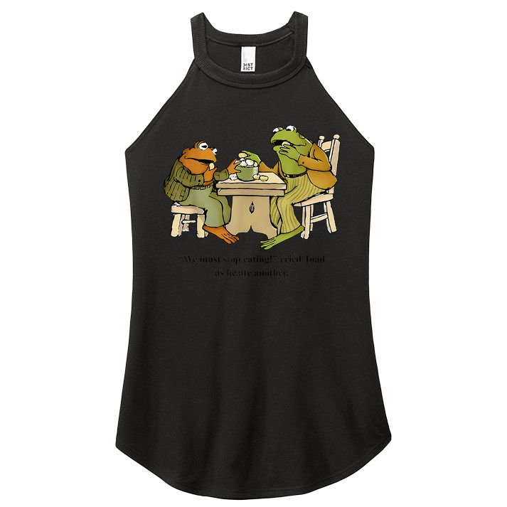 We Must Stop Eating Cried Toad As He Ate Another Frog Toad Women's Perfect Tri Rocker Tank
