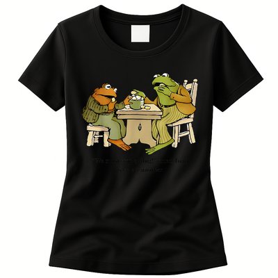 We Must Stop Eating Cried Toad As He Ate Another Frog Toad Womens T-Shirt
