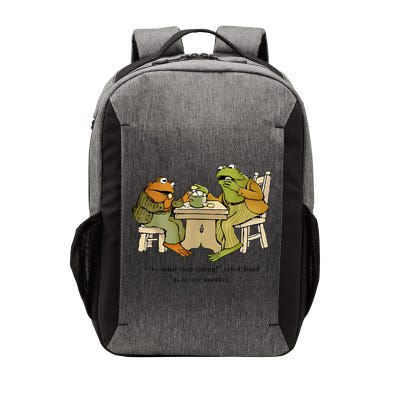 We Must Stop Eating Cried Toad As He Ate Another Frog Toad Vector Backpack