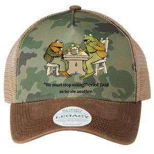 We Must Stop Eating Cried Toad As He Ate Another Frog Quote Legacy Tie Dye Trucker Hat