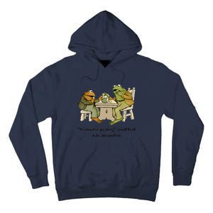 We Must Stop Eating Cried Toad As He Ate Another Frog Quote Tall Hoodie