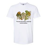 We Must Stop Eating Cried Toad As He Ate Another Frog Quote Softstyle CVC T-Shirt