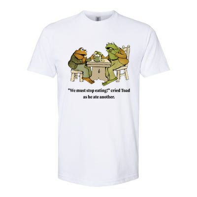 We Must Stop Eating Cried Toad As He Ate Another Frog Quote Softstyle CVC T-Shirt