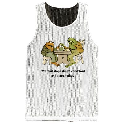 We Must Stop Eating Cried Toad As He Ate Another Frog Quote Mesh Reversible Basketball Jersey Tank