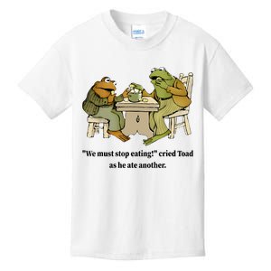 We Must Stop Eating Cried Toad As He Ate Another Frog Quote Kids T-Shirt