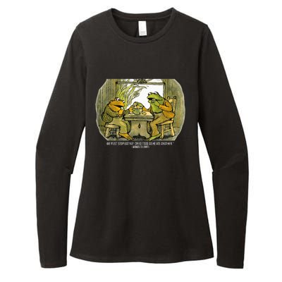 We Must Stop Eating Cried Toad As He Ate Another Frogs Womens CVC Long Sleeve Shirt