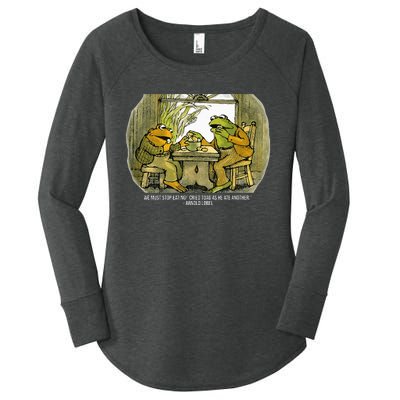 We Must Stop Eating Cried Toad As He Ate Another Frogs Women's Perfect Tri Tunic Long Sleeve Shirt