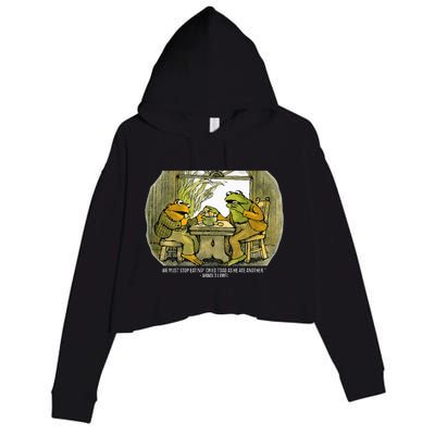 We Must Stop Eating Cried Toad As He Ate Another Frogs Crop Fleece Hoodie