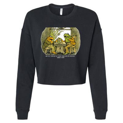 We Must Stop Eating Cried Toad As He Ate Another Frogs Cropped Pullover Crew