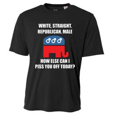 White Male Straight Republican | Funny Republican Gifts Cooling Performance Crew T-Shirt