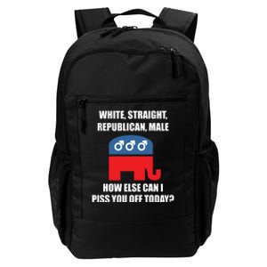 White Male Straight Republican | Funny Republican Gifts Daily Commute Backpack