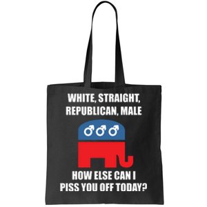 White Male Straight Republican | Funny Republican Gifts Tote Bag