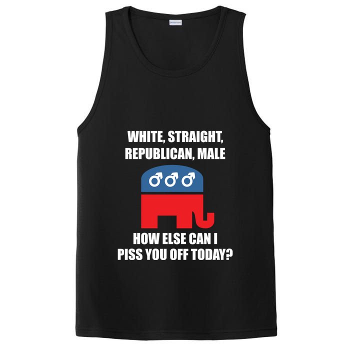 White Male Straight Republican | Funny Republican Gifts PosiCharge Competitor Tank