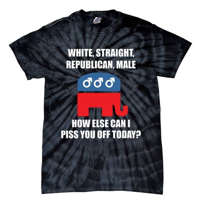 White Male Straight Republican | Funny Republican Gifts Tie-Dye T-Shirt