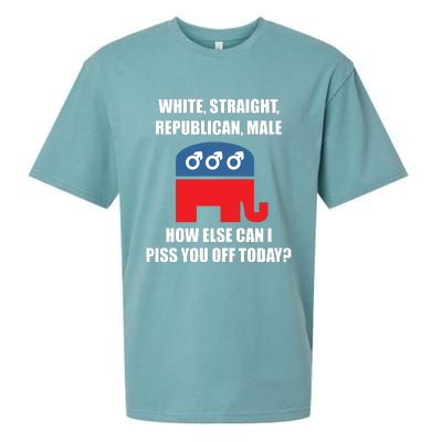 White Male Straight Republican | Funny Republican Gifts Sueded Cloud Jersey T-Shirt