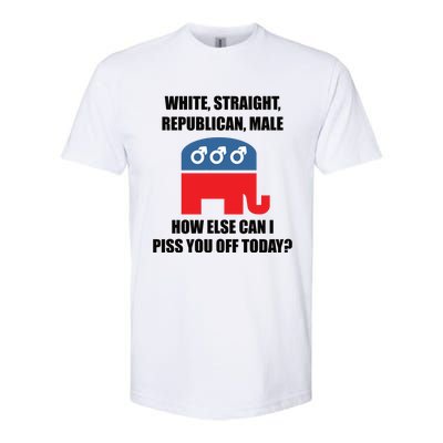 White Male Straight Republican | Funny Republican Gifts Softstyle CVC T-Shirt