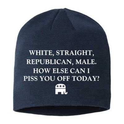 White Male Straight Republican Sustainable Beanie