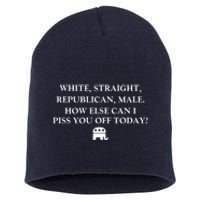 White Male Straight Republican Short Acrylic Beanie