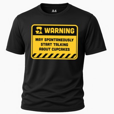 Warning May Spontaneously Start Talking About Cupcakes Meaningful Gift Performance Shirt
