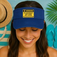 Warning May Spontaneously Start Talking About Cupcakes Meaningful Gift Visor