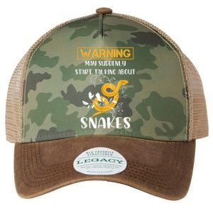 Warning May Suddenly Start Talking About Snakes Snake Lover Legacy Tie Dye Trucker Hat