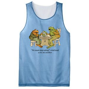 We Must Stop Eating Cried Toad As He Ate Another Frog Mesh Reversible Basketball Jersey Tank