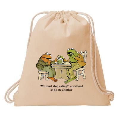 We Must Stop Eating Cried Toad As He Ate Another Frog Drawstring Bag