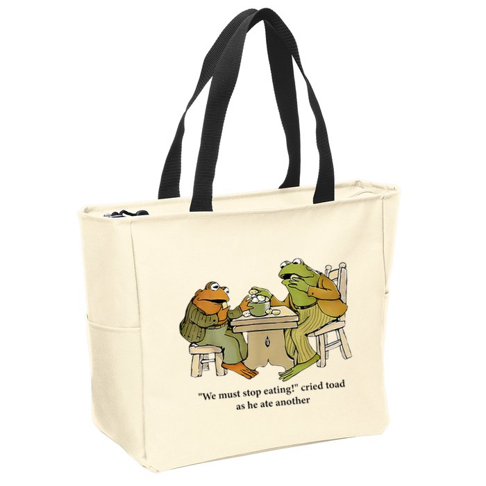 We Must Stop Eating Cried Toad As He Ate Another Frog Zip Tote Bag