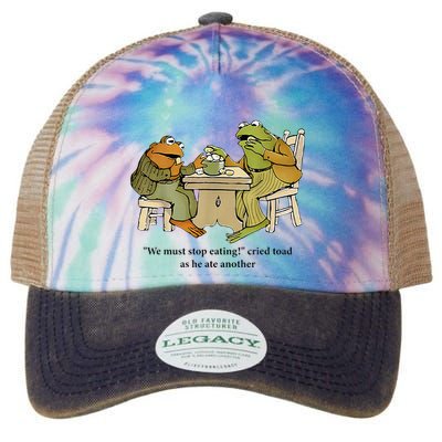 We Must Stop Eating Cried Toad As He Ate Another Frog Legacy Tie Dye Trucker Hat