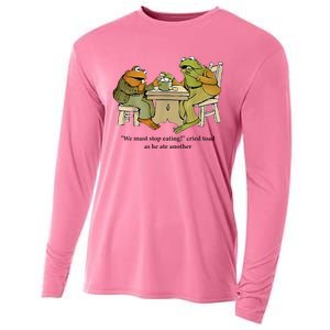 We Must Stop Eating Cried Toad As He Ate Another Frog Cooling Performance Long Sleeve Crew