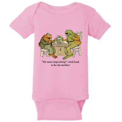 We Must Stop Eating Cried Toad As He Ate Another Frog Baby Bodysuit