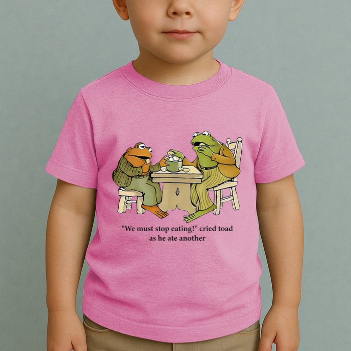 We Must Stop Eating Cried Toad As He Ate Another Frog Toddler T-Shirt