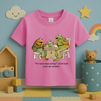 We Must Stop Eating Cried Toad As He Ate Another Frog Toddler T-Shirt