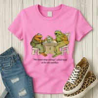 We Must Stop Eating Cried Toad As He Ate Another Frog Womens T-Shirt