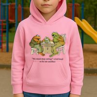 We Must Stop Eating Cried Toad As He Ate Another Frog Kids Hoodie