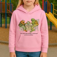 We Must Stop Eating Cried Toad As He Ate Another Frog Kids Hoodie