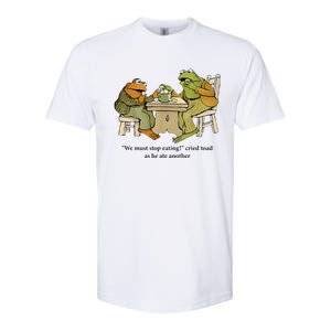 We Must Stop Eating Cried Toad As He Ate Another Frog Softstyle CVC T-Shirt