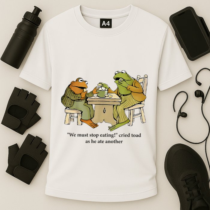 We Must Stop Eating Cried Toad As He Ate Another Frog Performance Shirt