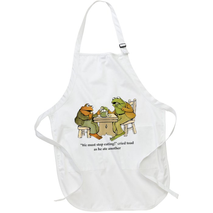 We Must Stop Eating Cried Toad As He Ate Another Frog Apron