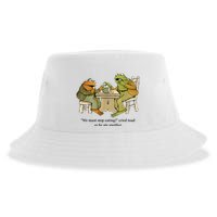 We Must Stop Eating Cried Toad As He Ate Another Frog Sustainable Bucket Hat