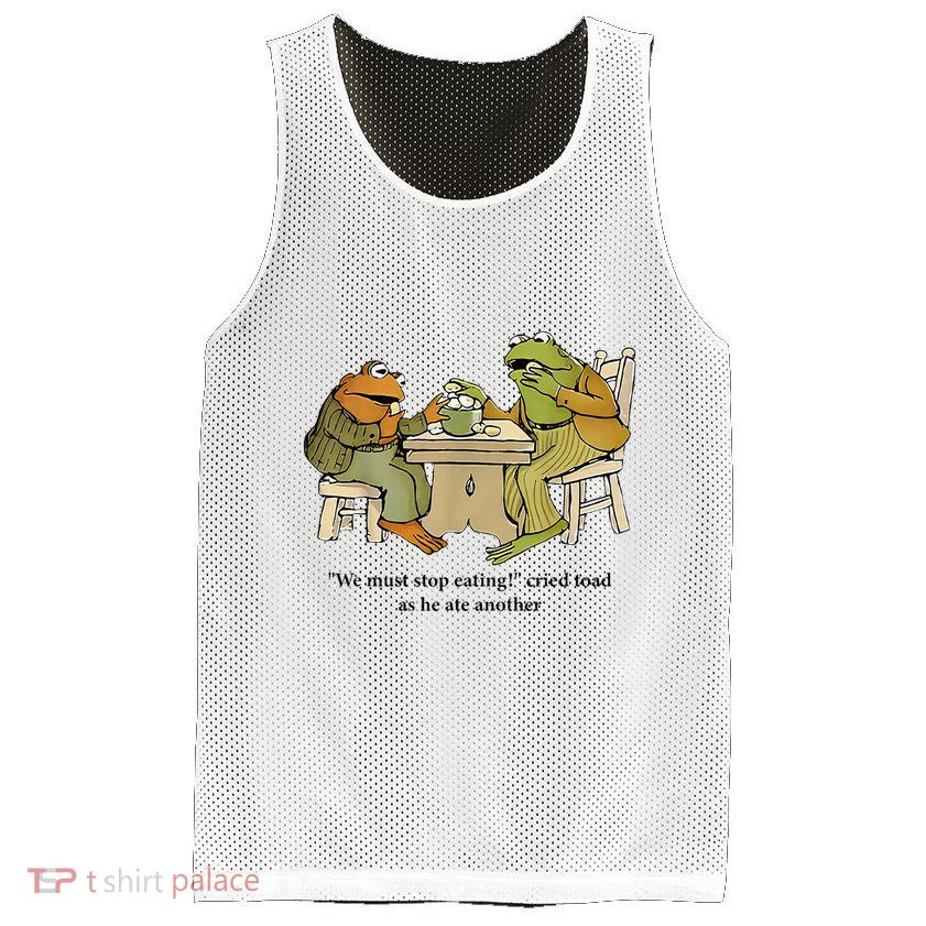 We Must Stop Eating Cried Toad As He Ate Another Frog Mesh Reversible Basketball Jersey Tank