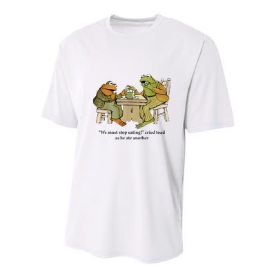 We Must Stop Eating Cried Toad As He Ate Another Frog Youth Performance Sprint T-Shirt
